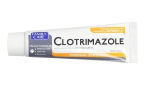 Tube of Family Care Clotrimazole Anti-Fungal Seborrheic Dermatitis Cream