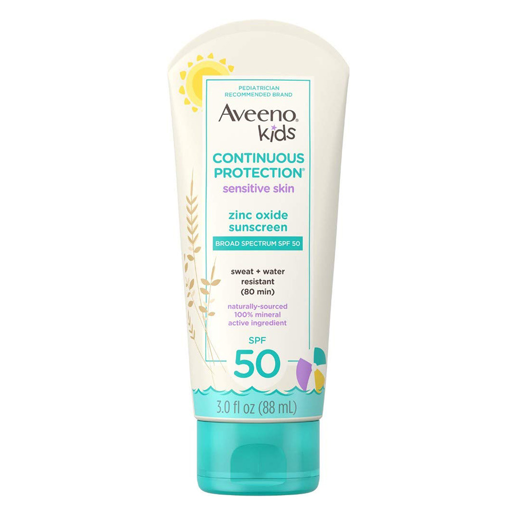 88ml tube of Aveeno Kids Continuous Protection sunscreen