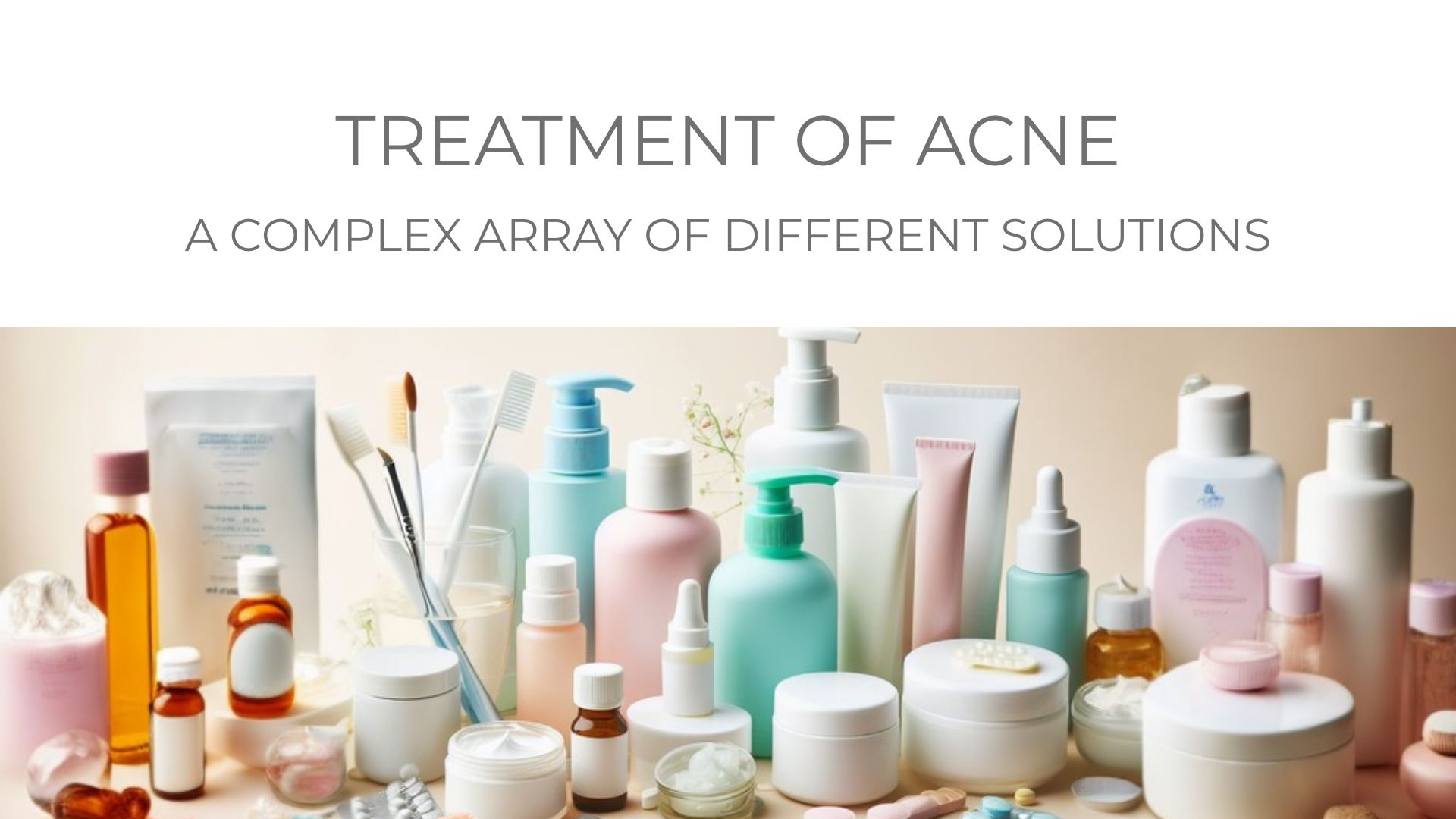 An image showing the large amount of different acne treaments available